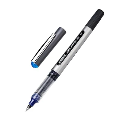 Blue rollerball pens, 25 pack, 25 blue ink pens, view 2